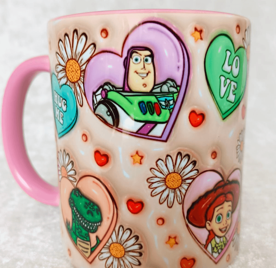 Oyuncak hikayesi Baskı içi ve Kulpu Renkli Kupa