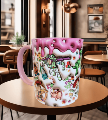 Oyuncak hikayesi Baskı içi ve Kulpu Renkli Kupa