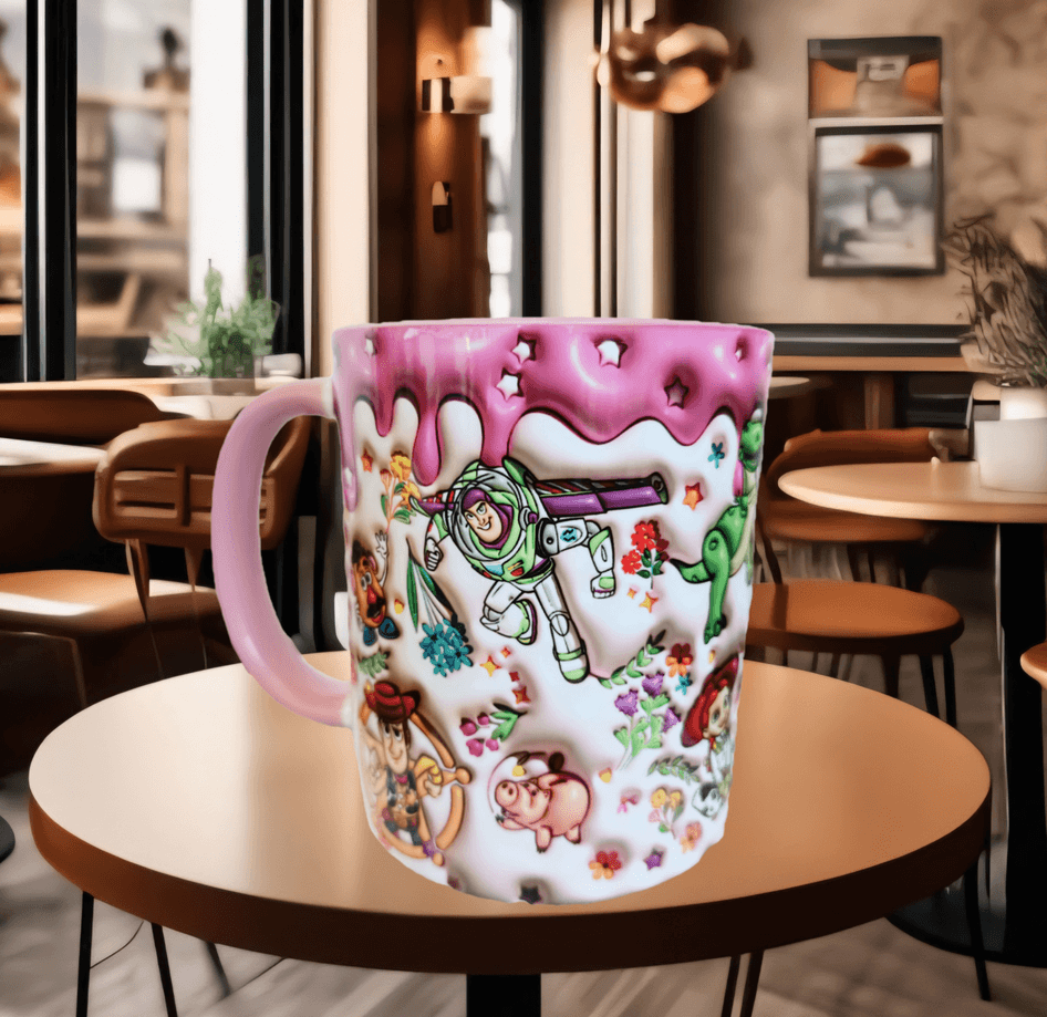 Oyuncak hikayesi Baskı içi ve Kulpu Renkli Kupa