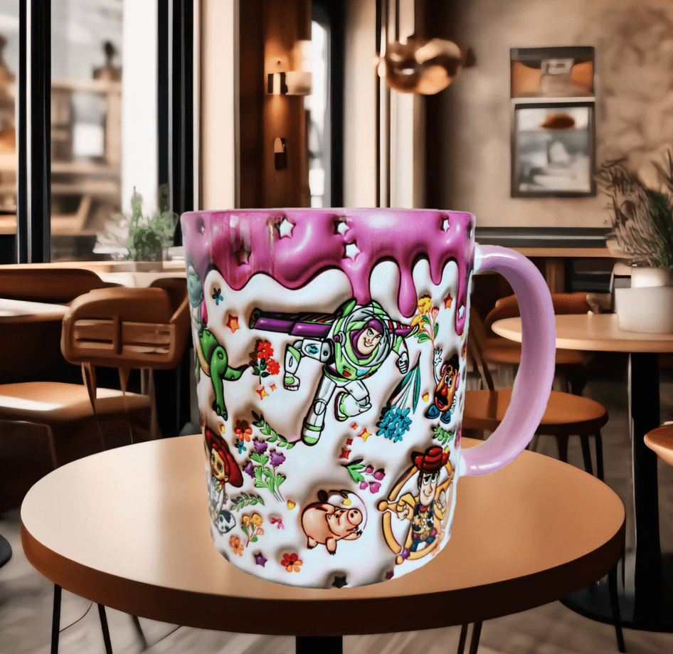 Oyuncak hikayesi Baskı içi ve Kulpu Renkli Kupa