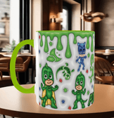 Pjmaskeliler Baskı içi ve Kulpu Renkli Kupa