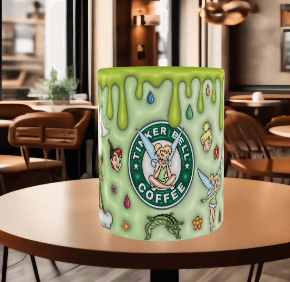 Peterpan Baskı içi ve Kulpu Renkli Kupa