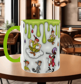 Peterpan Baskı içi ve Kulpu Renkli Kupa