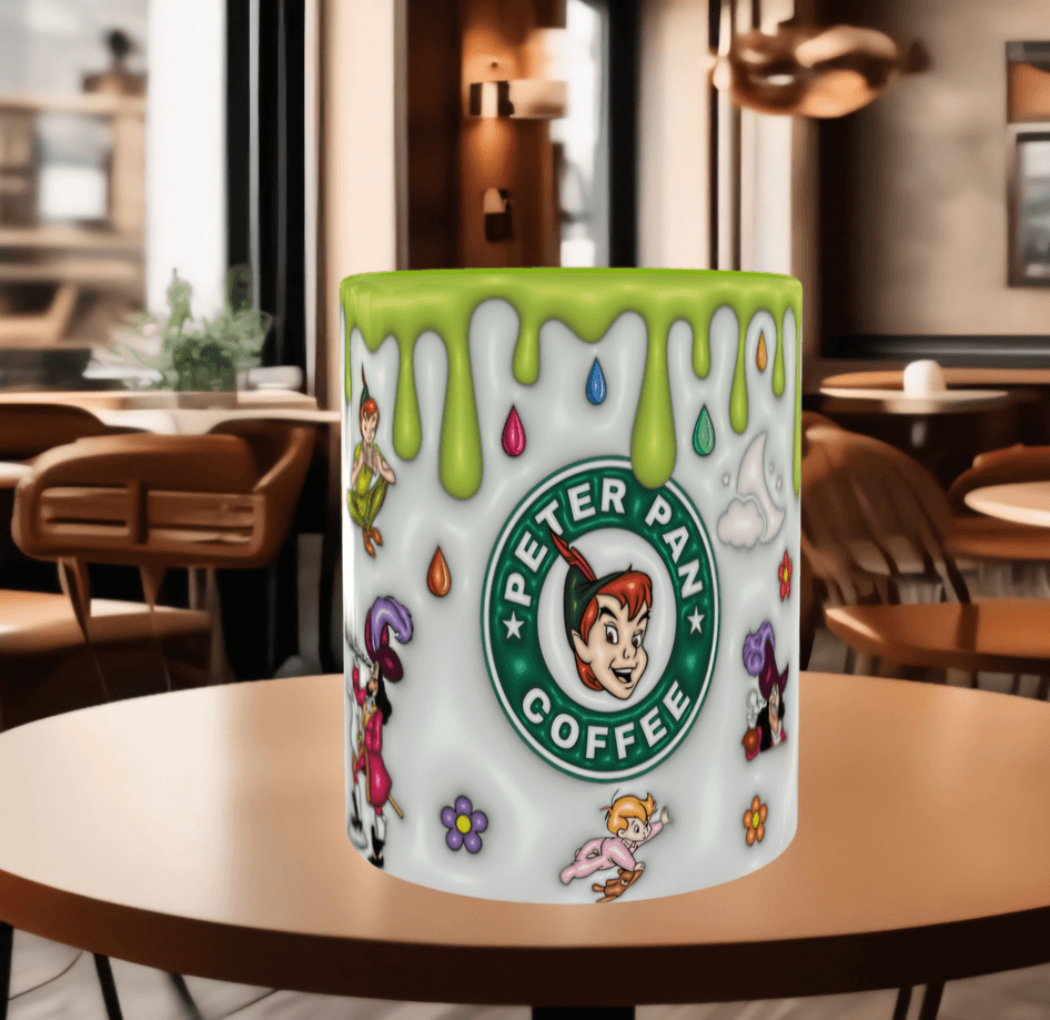 Peterpan Baskı içi ve Kulpu Renkli Kupa