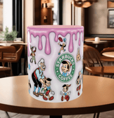 Pinokyo Baskı içi ve Kulpu Renkli Kupa