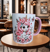 Litle Ponny Baskı içi ve Kulpu Renkli Kupa