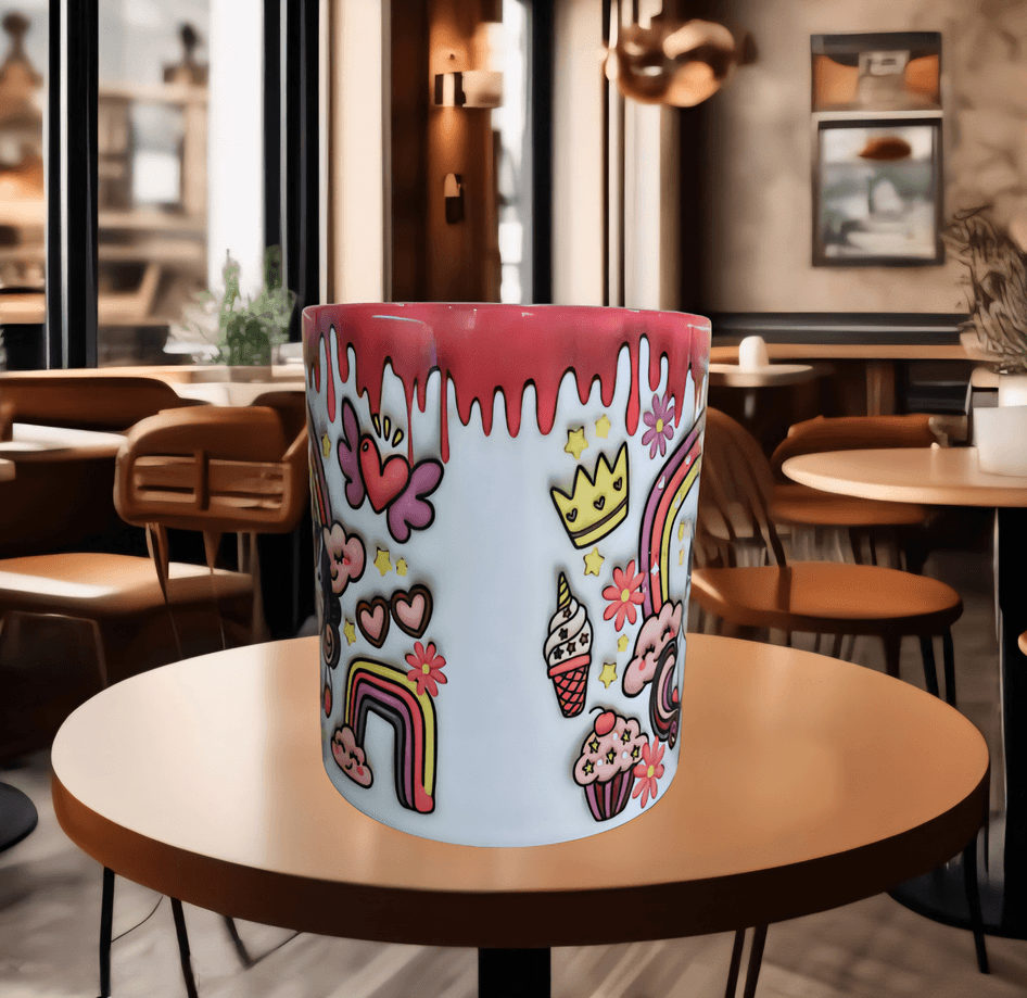 Litle ponny Baskı içi ve Kulpu Renkli Kupa