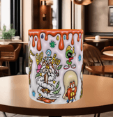 Looney Tunes Baskı içi ve Kulpu Renkli Kupa