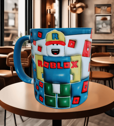 Roblox Baskı içi ve Kulpu Renkli Kupa