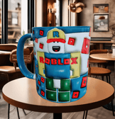 Roblox Baskı içi ve Kulpu Renkli Kupa