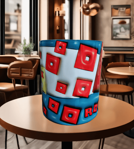 Roblox Baskı içi ve Kulpu Renkli Kupa