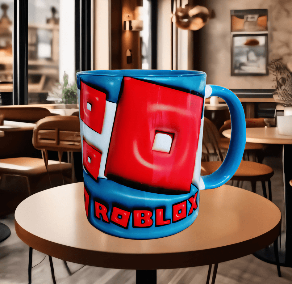 Roblox Baskı içi ve Kulpu Renkli Kupa