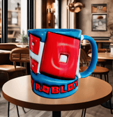 Roblox Baskı içi ve Kulpu Renkli Kupa