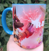 Roblox Baskı içi ve Kulpu Renkli Kupa