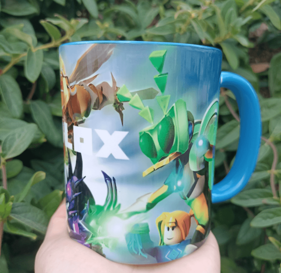 Roblox Baskı içi ve Kulpu Renkli Kupa