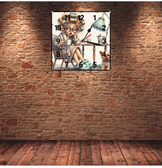 Uyanamıyan vintage baskı metal hediyelim dekoratif kaliteli duvar saati