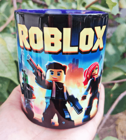 Roblox Baskı içi ve Kulpu Renkli Kupa