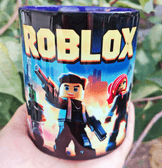 Roblox Baskı içi ve Kulpu Renkli Kupa