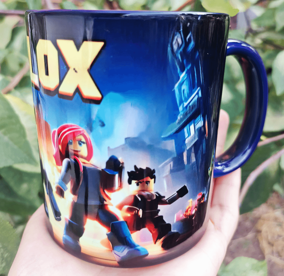 Roblox Baskı içi ve Kulpu Renkli Kupa