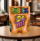 Roblox Baskı içi ve Kulpu Renkli Kupa