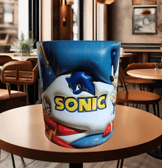 Sonic Baskı içi ve Kulpu Renkli Kupa