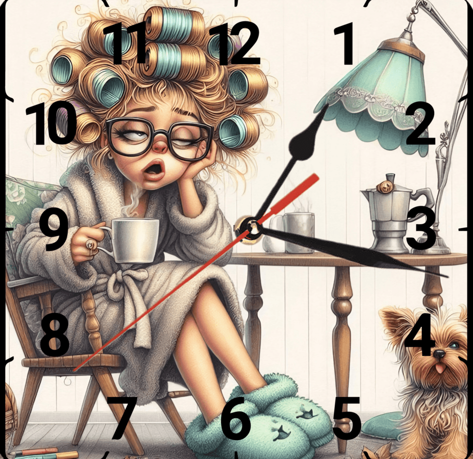 Uyanamıyan vintage baskı metal hediyelim dekoratif kaliteli duvar saati