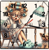 Uyanamıyan vintage baskı metal hediyelim dekoratif kaliteli duvar saati