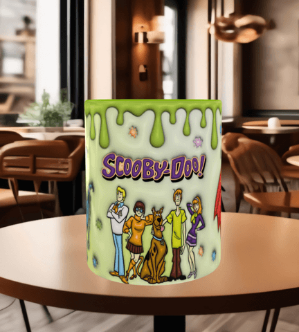 Scooby Doo Baskı içi ve Kulpu Renkli Kupa