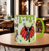 Scooby Doo Baskı içi ve Kulpu Renkli Kupa