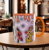 Scooby Doo Baskı içi ve Kulpu Renkli Kupa