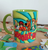 Scooby Doo Baskı içi ve Kulpu Renkli Kupa