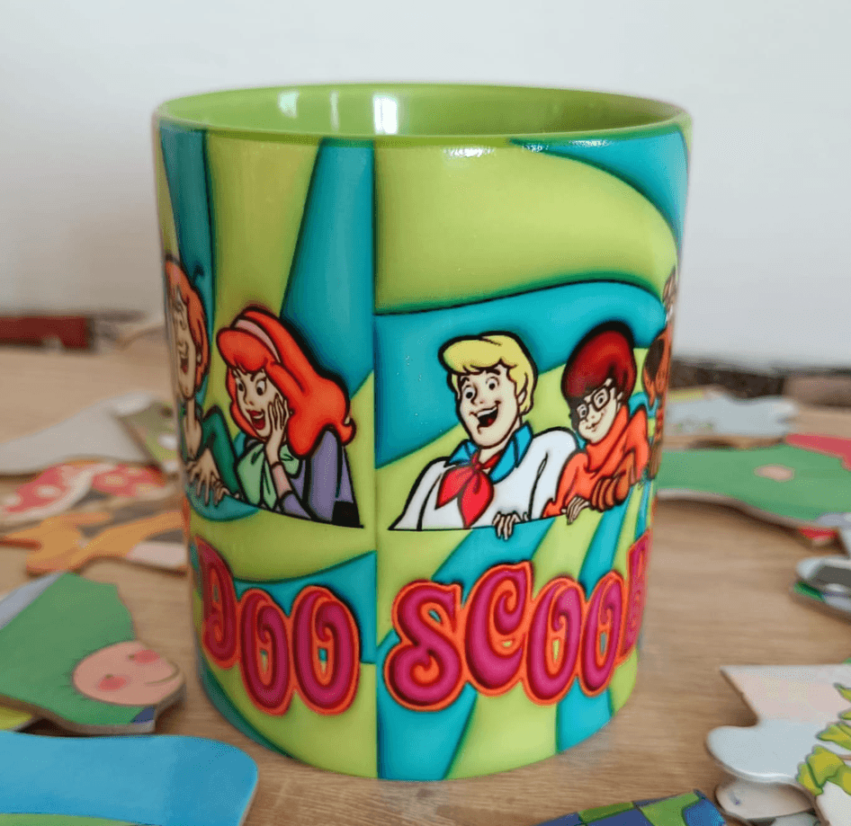 Scooby Doo Baskı içi ve Kulpu Renkli Kupa