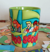 Scooby Doo Baskı içi ve Kulpu Renkli Kupa