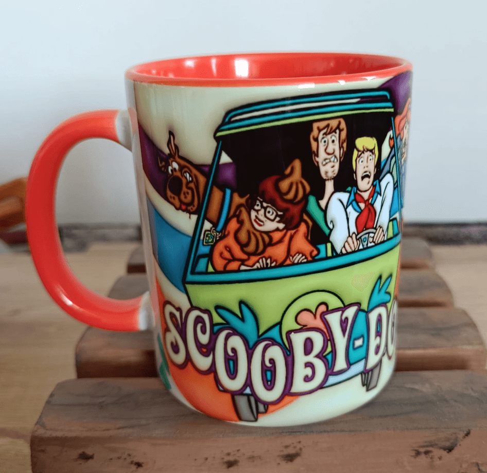 Scooby Doo Baskı içi ve Kulpu Renkli Kupa