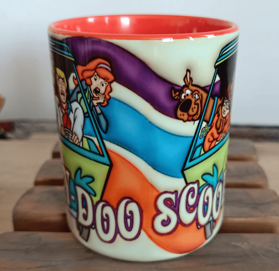 Scooby Doo Baskı içi ve Kulpu Renkli Kupa
