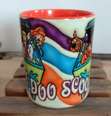 Scooby Doo Baskı içi ve Kulpu Renkli Kupa