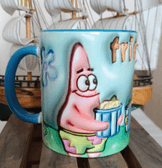 Sünger Bob Baskı içi ve Kulpu Renkli Kupa