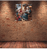 Noel gecesi christmas vintage baskı metal hediyelim dekoratif kaliteli duvar saati