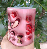 Stitch Baskı içi ve Kulpu Renkli Kupa