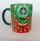 Star wars Baskı içi ve Kulpu Renkli Kupa