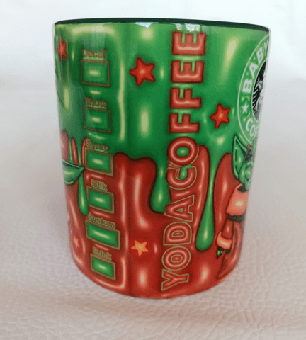 Star wars Baskı içi ve Kulpu Renkli Kupa