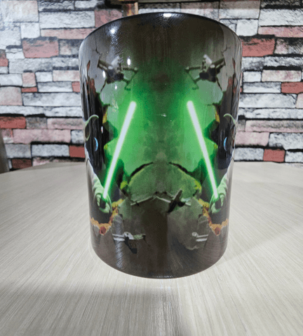 Star wars Baskı içi ve Kulpu Renkli Kupa