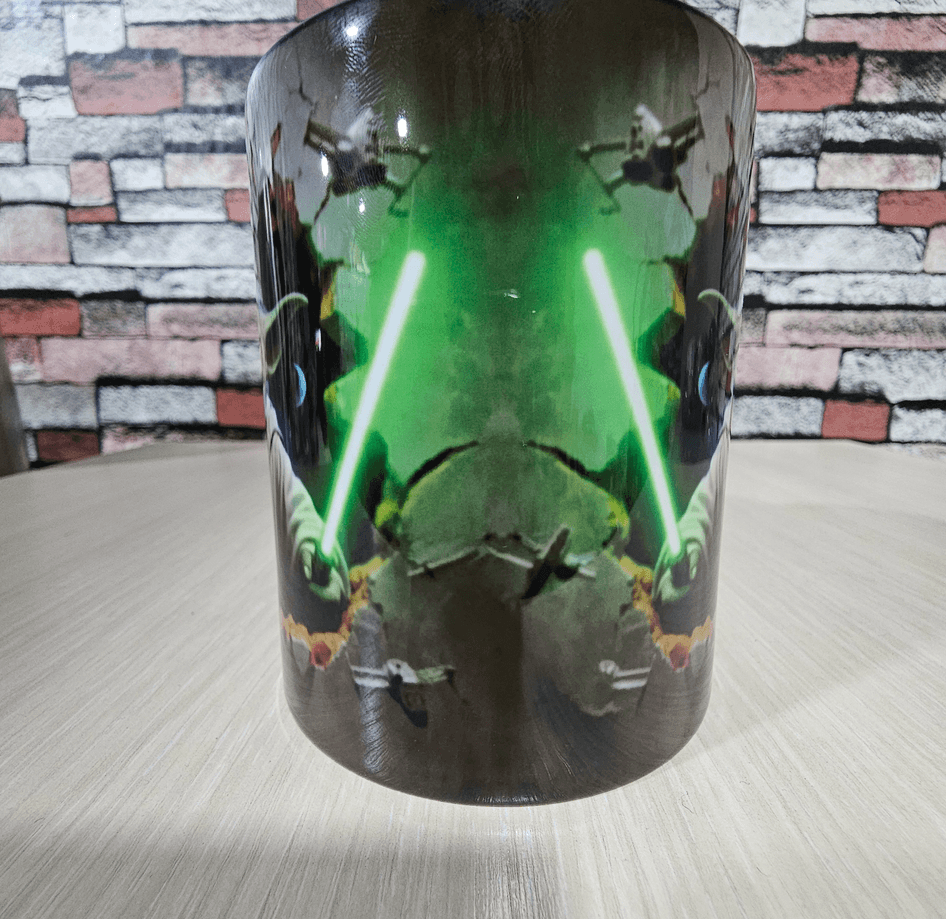 Star wars Baskı içi ve Kulpu Renkli Kupa