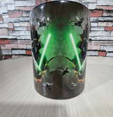 Star wars Baskı içi ve Kulpu Renkli Kupa