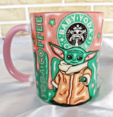 Star wars Baskı içi ve Kulpu Renkli Kupa