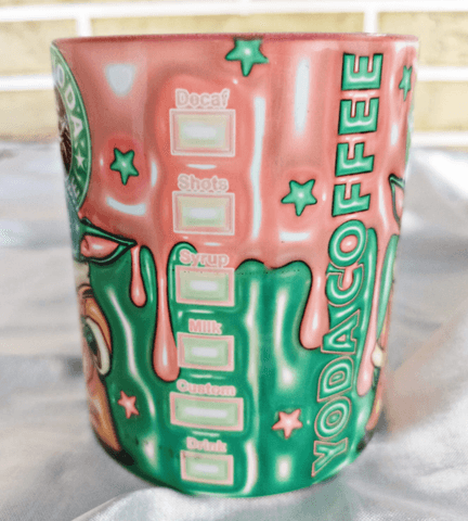 Star wars Baskı içi ve Kulpu Renkli Kupa