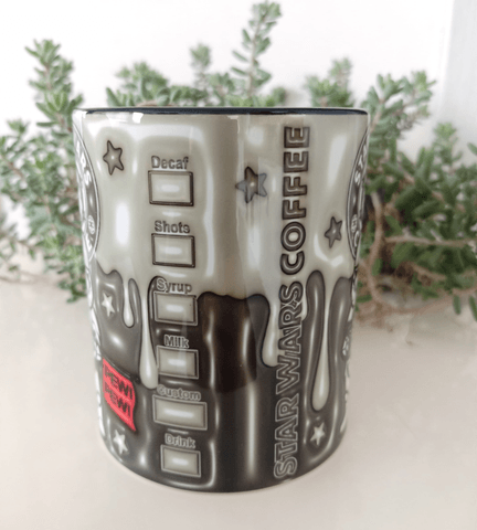 Star wars Baskı içi ve Kulpu Renkli Kupa