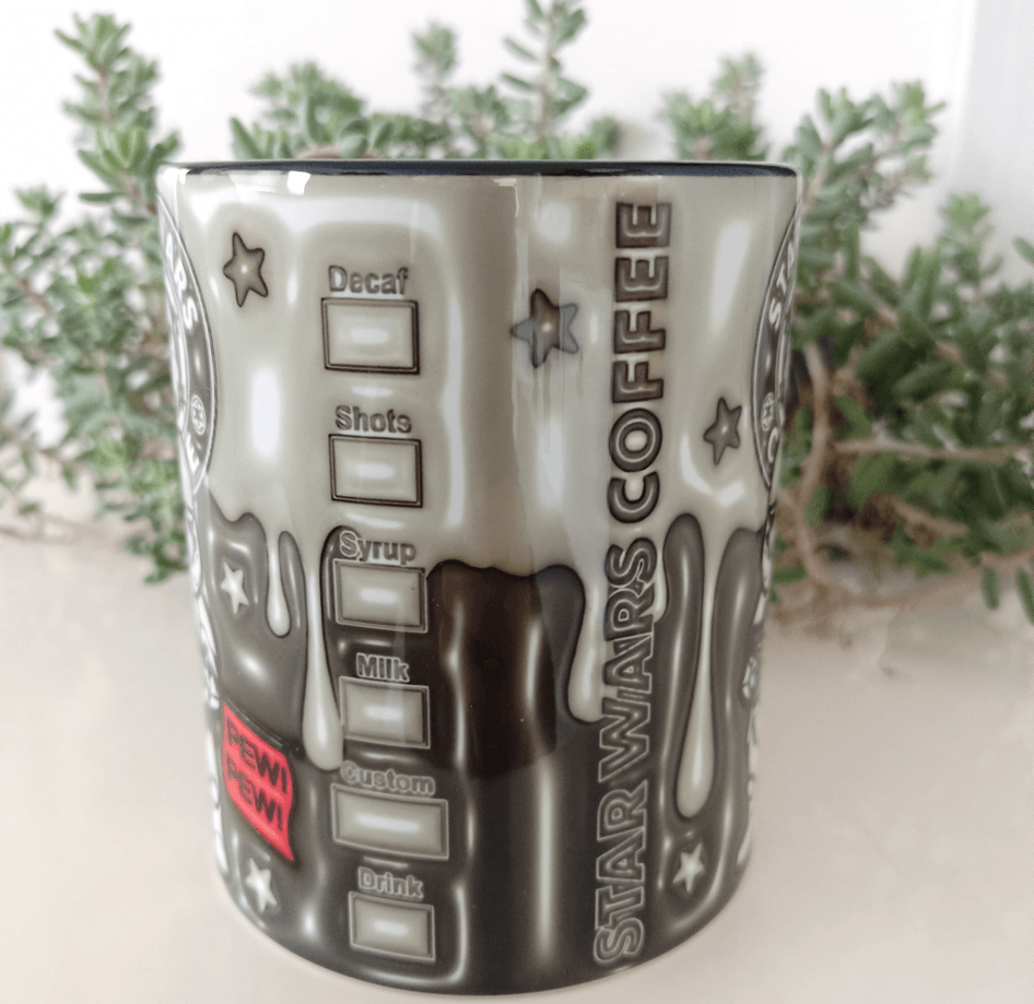 Star wars Baskı içi ve Kulpu Renkli Kupa