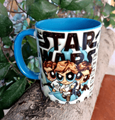 Star wars Baskı içi ve Kulpu Renkli Kupa