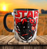 Star wars Baskı içi ve Kulpu Renkli Kupa